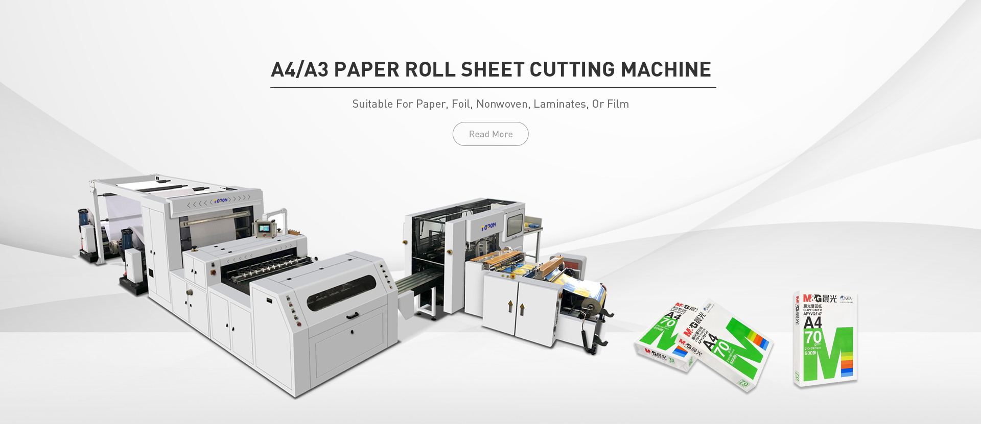 A4/A3 paper roll sheet cutting machine