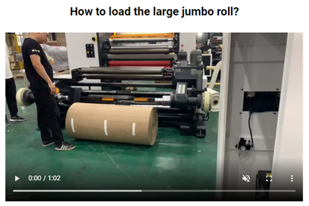 How to load and unload the roll materials on slitting & rewinder machine?