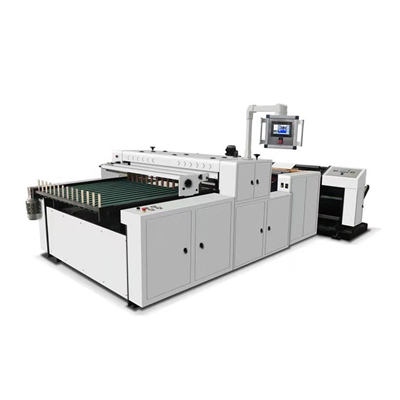 TPC-800 conveyor stack roll to sheet cutter