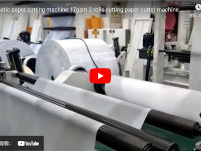 automatic paper cutting machine 17gsm 2 rolls cutting paper cutter machine sheet cutter sheeting